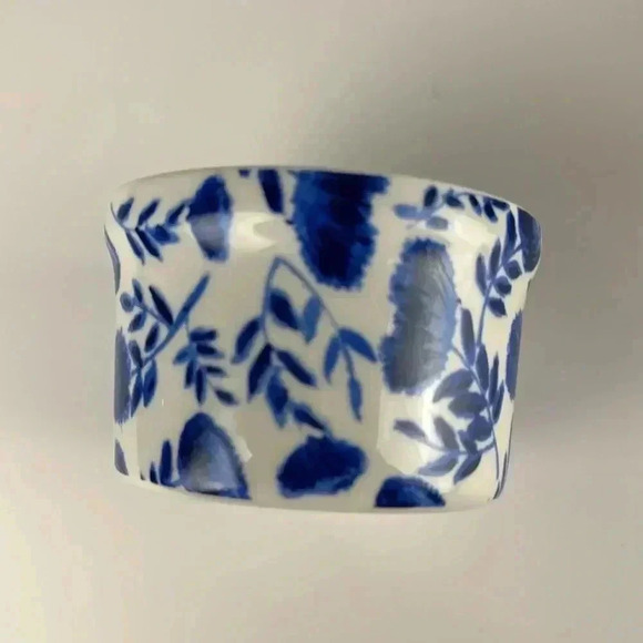 RAMEKIN’S BLUE & WHITE 4 FLORAL-DESIGNS NWB Dishwasher Oven Microwave SAFE - Picture 4 of 6